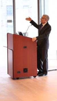 George Hripcsak, MD, delivered a lecture at the 60th Annual Birnberg Research Day on April 6, 2017.